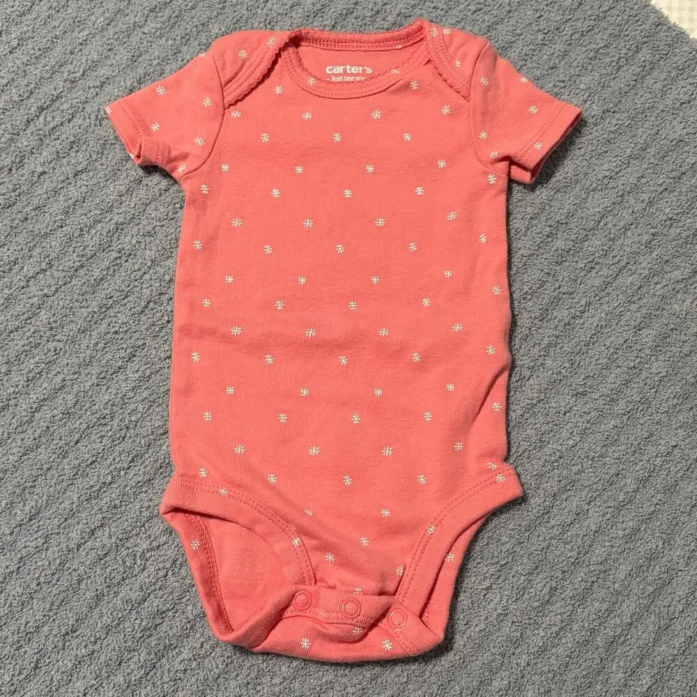 Baby Girl-Onesies-Lot 5 Pack-3M-Carters/Gerber -Giraffe /Floral /Plain